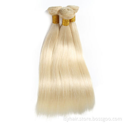 100% Full Cuticle Aligned High Quality 100 Human Hair Double Drawn Brazilian Hair extensions 613 human hair